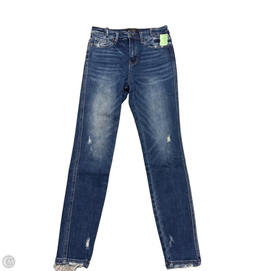 Jeans Skinny By Flying Monkey In Blue Denim, Size: 4