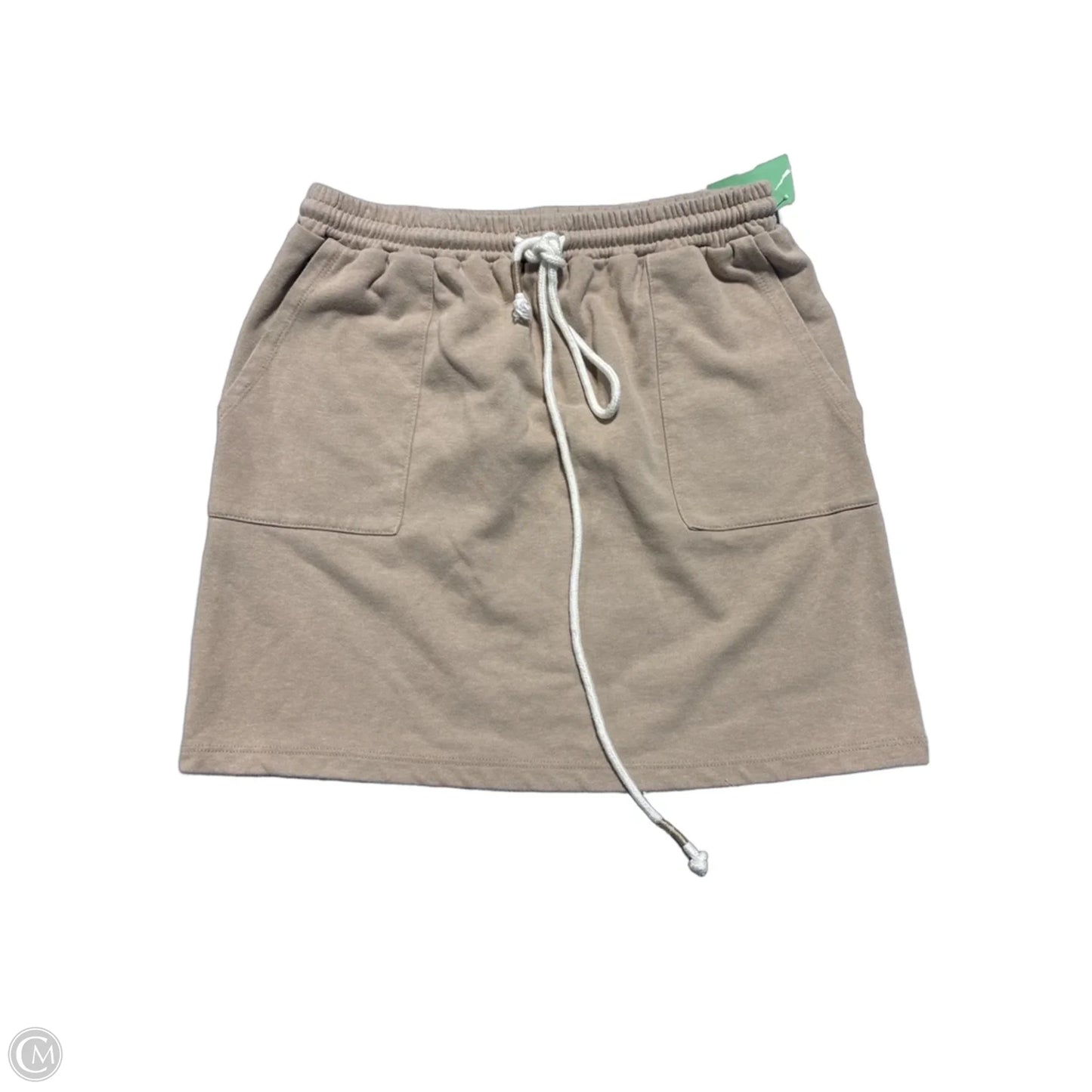 Skirt Mini & Short By Hem & Thread In Tan, Size: S