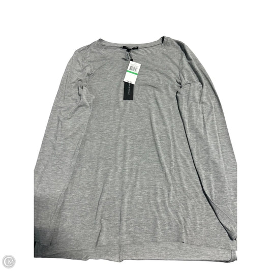 Top Long Sleeve By Cable And Gauge In Grey, Size: L