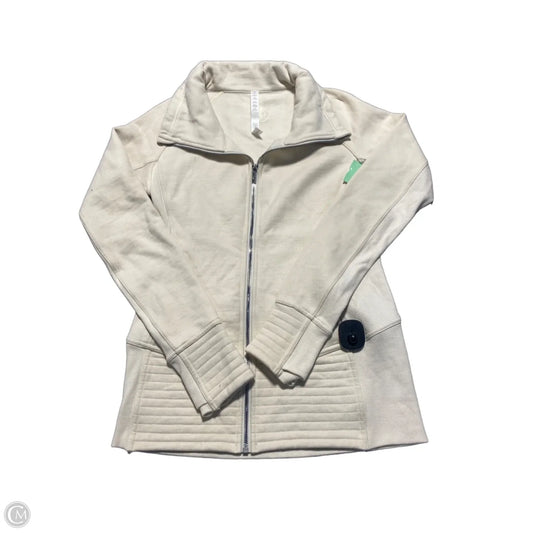 Top Long Sleeve By Lululemon In Cream, Size: 8