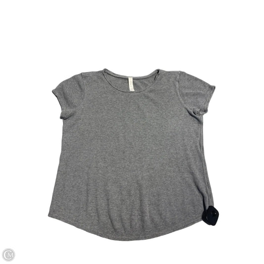 Top Short Sleeve By Lululemon In Grey, Size: 6