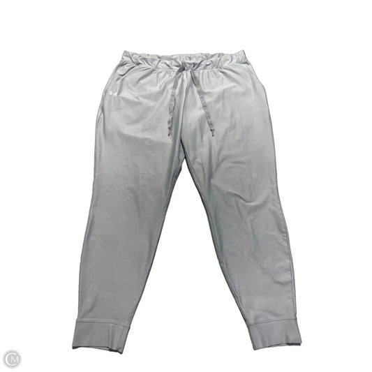 Athletic Pants By Under Armour In Grey, Size: L