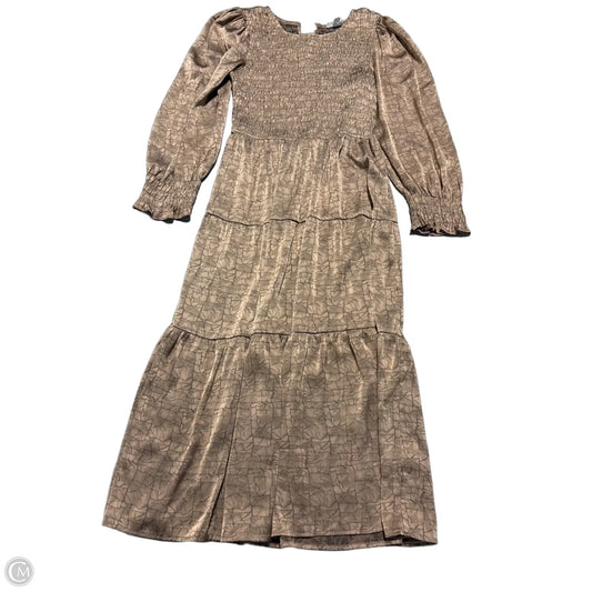 Dress Casual Maxi By Blu Pepper In Bronze, Size: S
