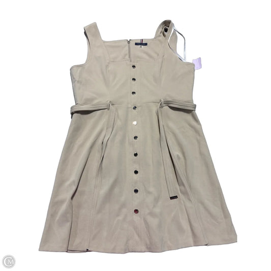Dress Casual Midi By Tommy Hilfiger In Tan, Size: Xl