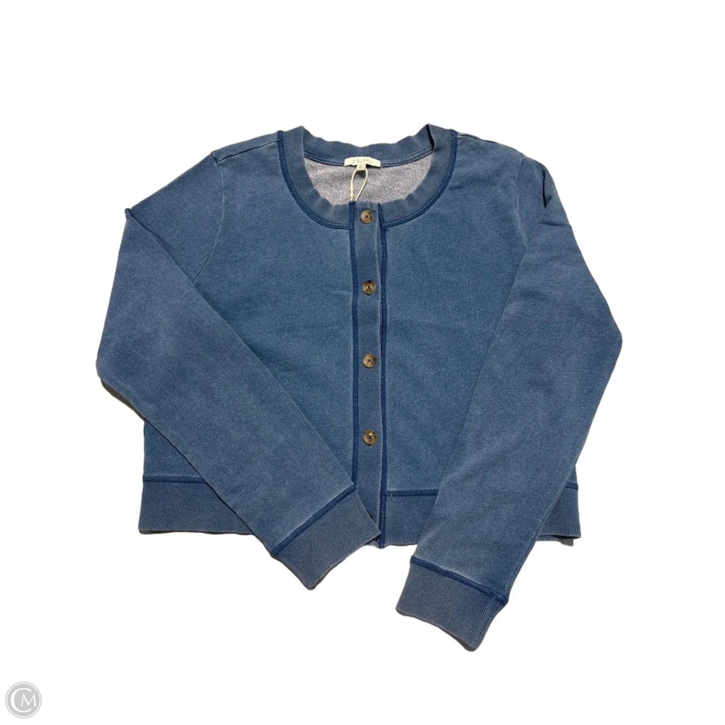 Top Long Sleeve By Z Supply In Blue, Size: L