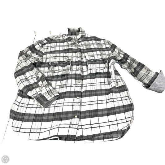 Top Long Sleeve By American Eagle In White, Size: S