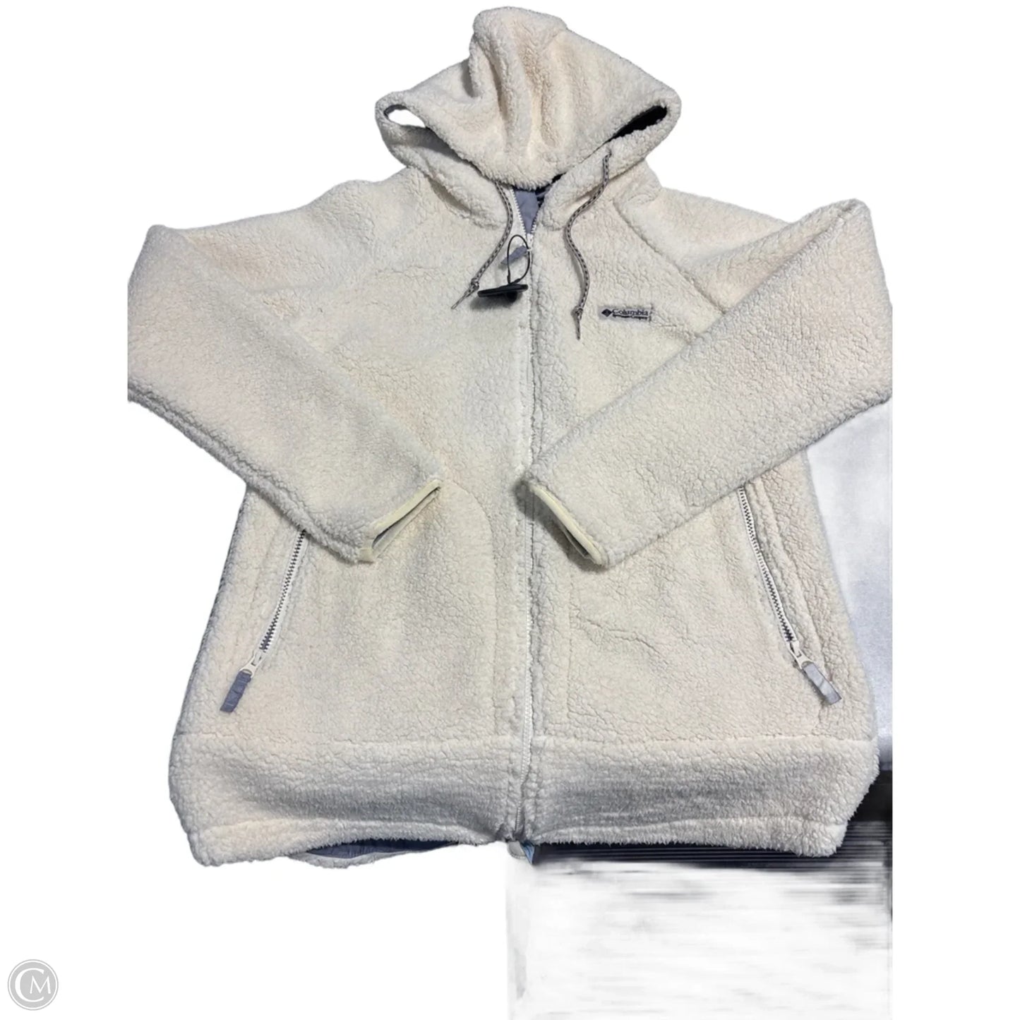 Jacket Faux Fur & Sherpa By Columbia In Cream, Size: L