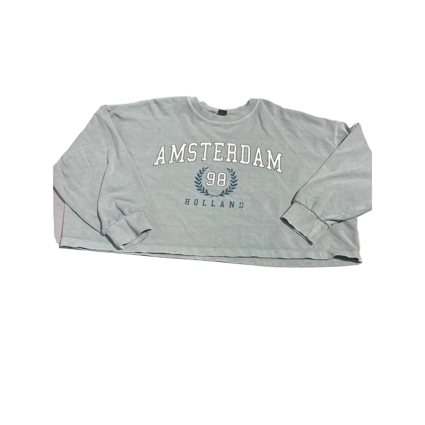 Top Long Sleeve By Wild Fable In Green, Size: S