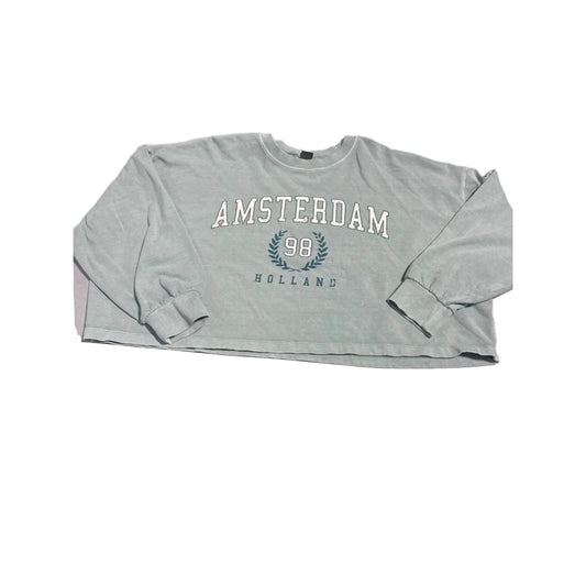 Top Long Sleeve By Wild Fable In Green, Size: S