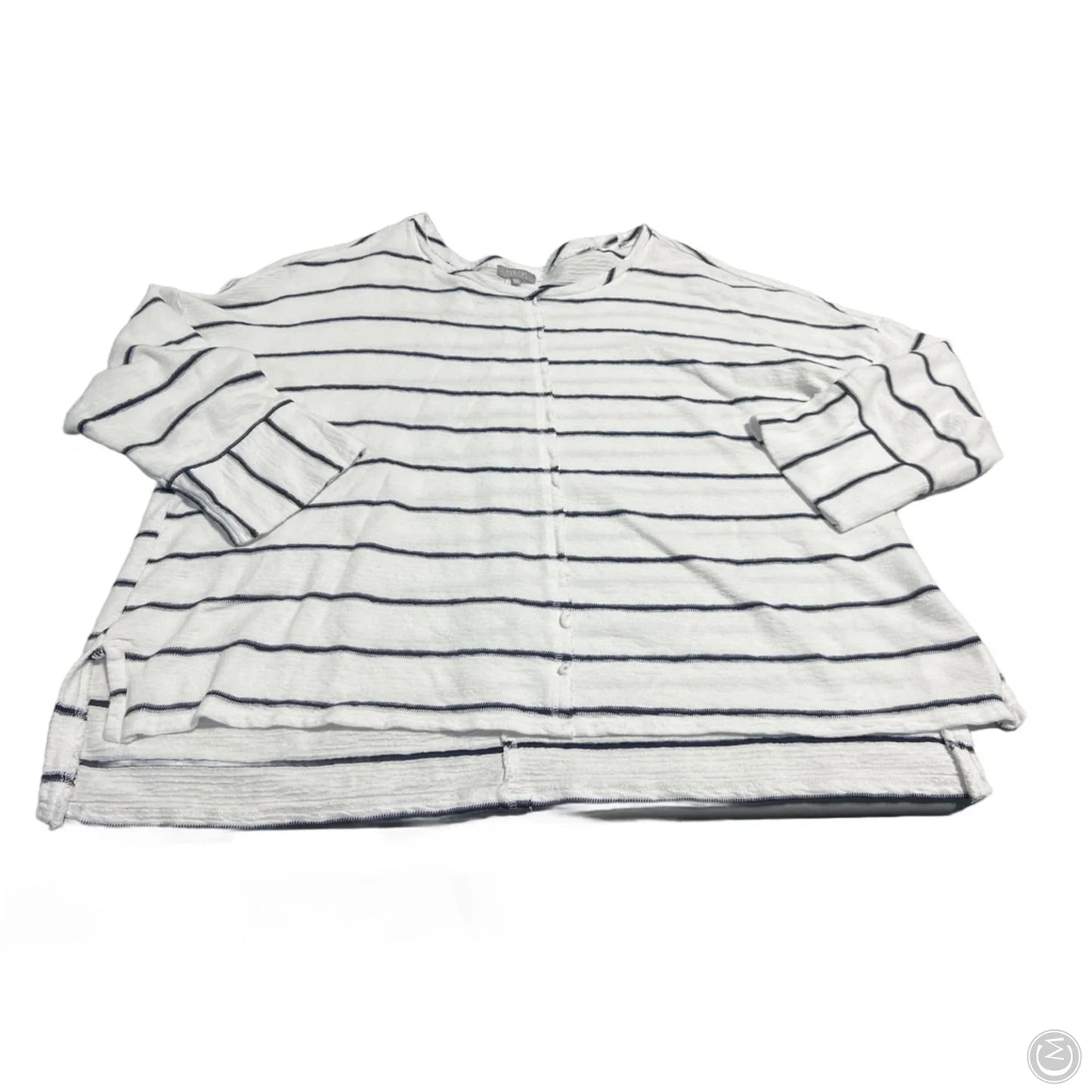 Top Long Sleeve By Habitat In White, Size: 1x