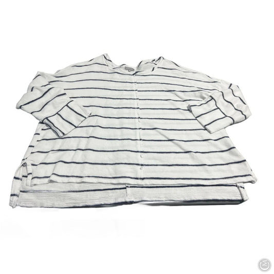 Top Long Sleeve By Habitat In White, Size: 1x