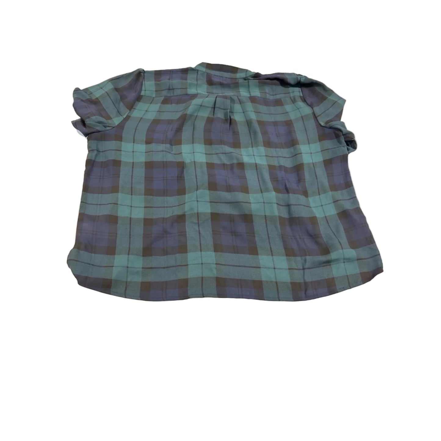 Top Long Sleeve By J. Crew In Plaid Pattern, Size: Xxl