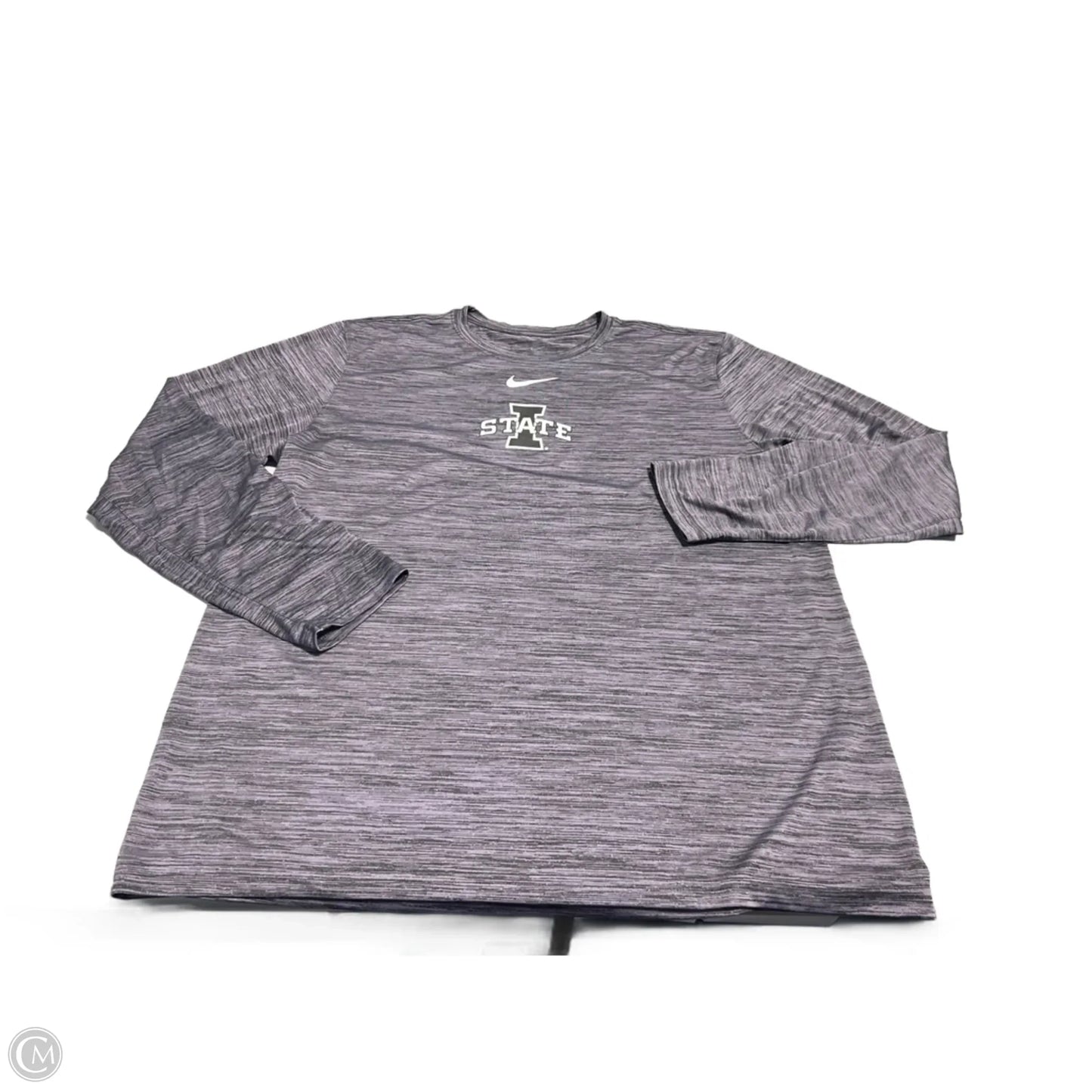 Top Long Sleeve By Nike In Grey, Size: Xl