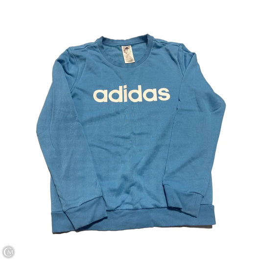 Sweatshirt Crewneck By Adidas In Blue, Size: M