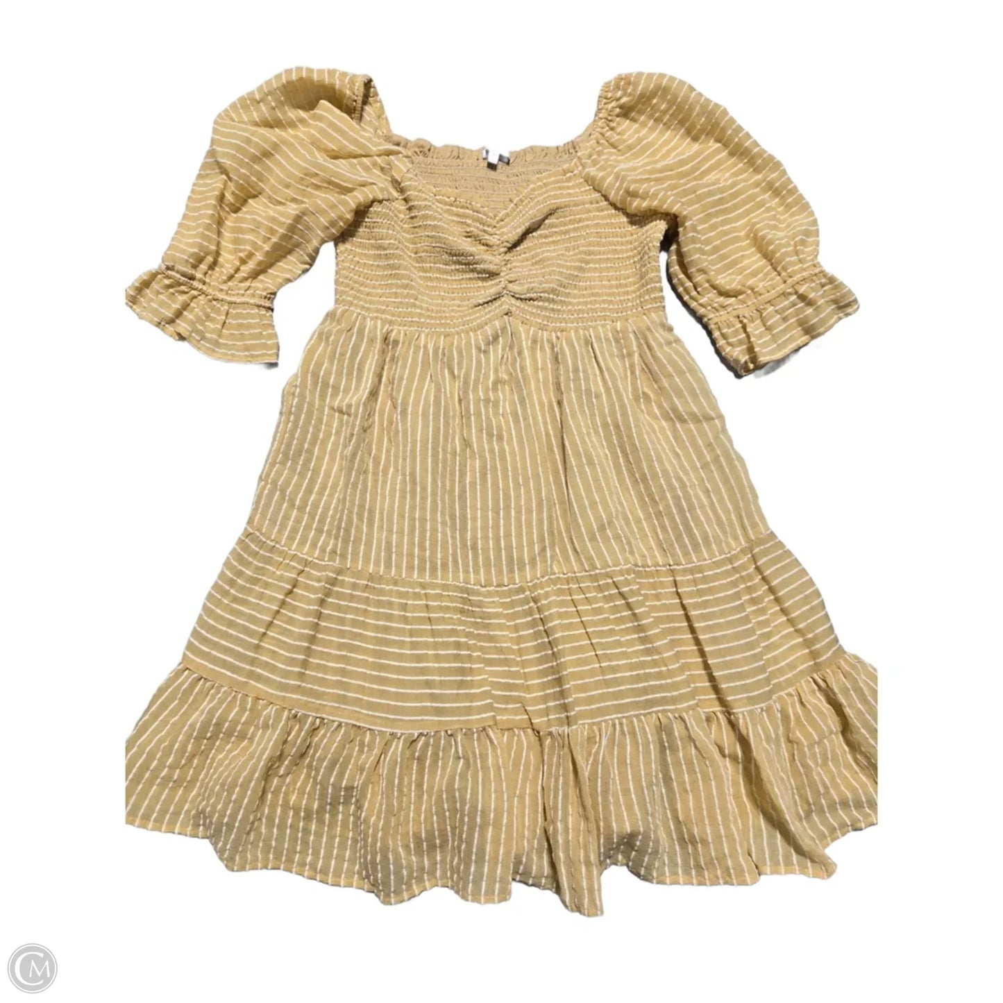 Dress Casual Midi By White Birch In Yellow, Size: M