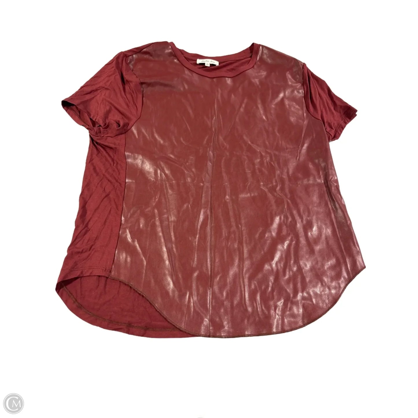 Top Short Sleeve By Another Love In Red, Size: L