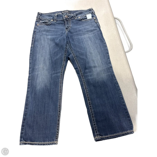 Jeans Skinny By Silver In Blue Denim, Size: 12
