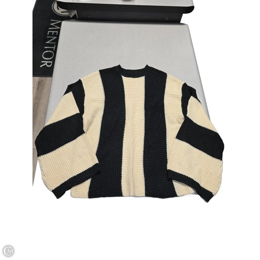 Sweater By Shein In Black & Cream, Size: S