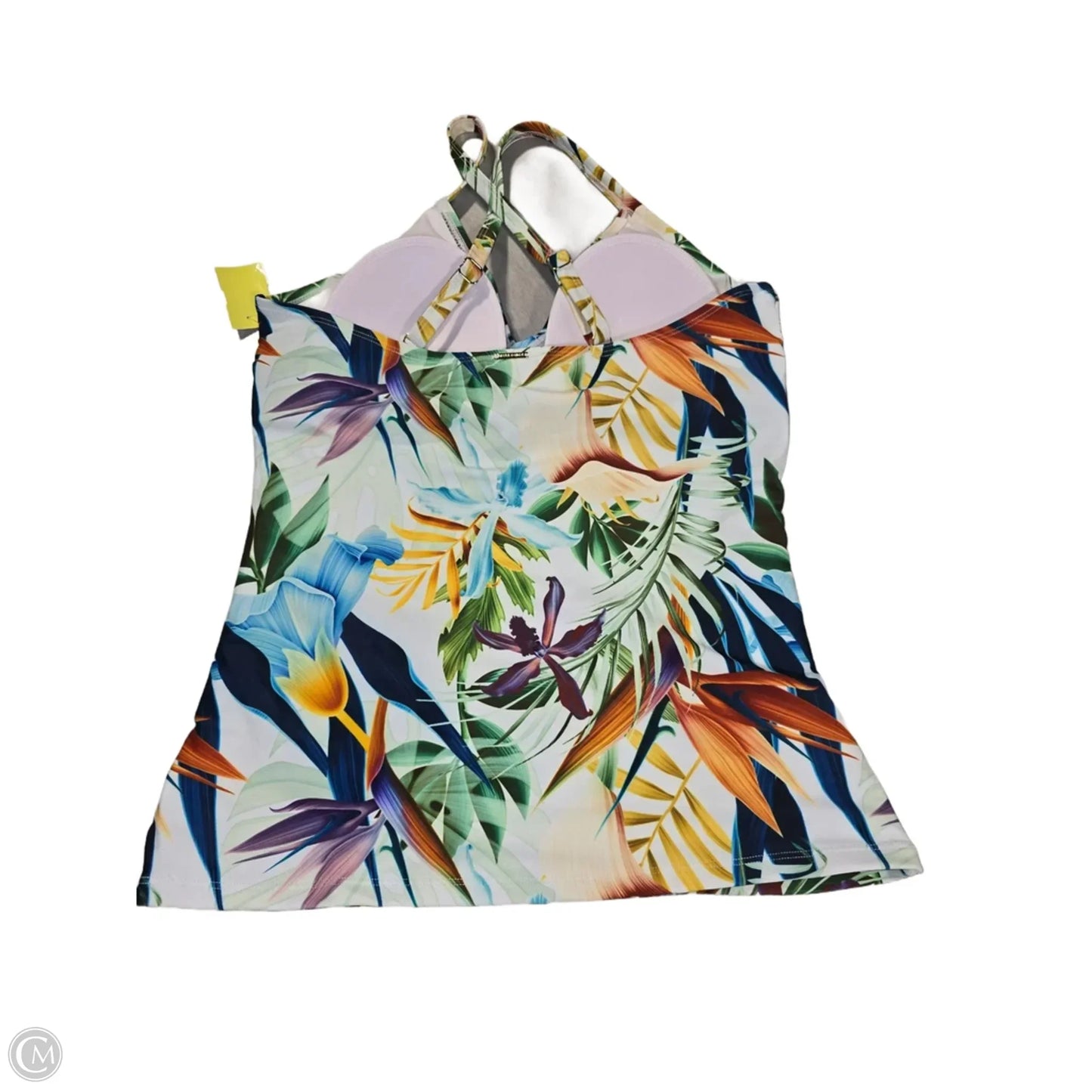 Swimsuit Top By Cmb In Green, Size: L