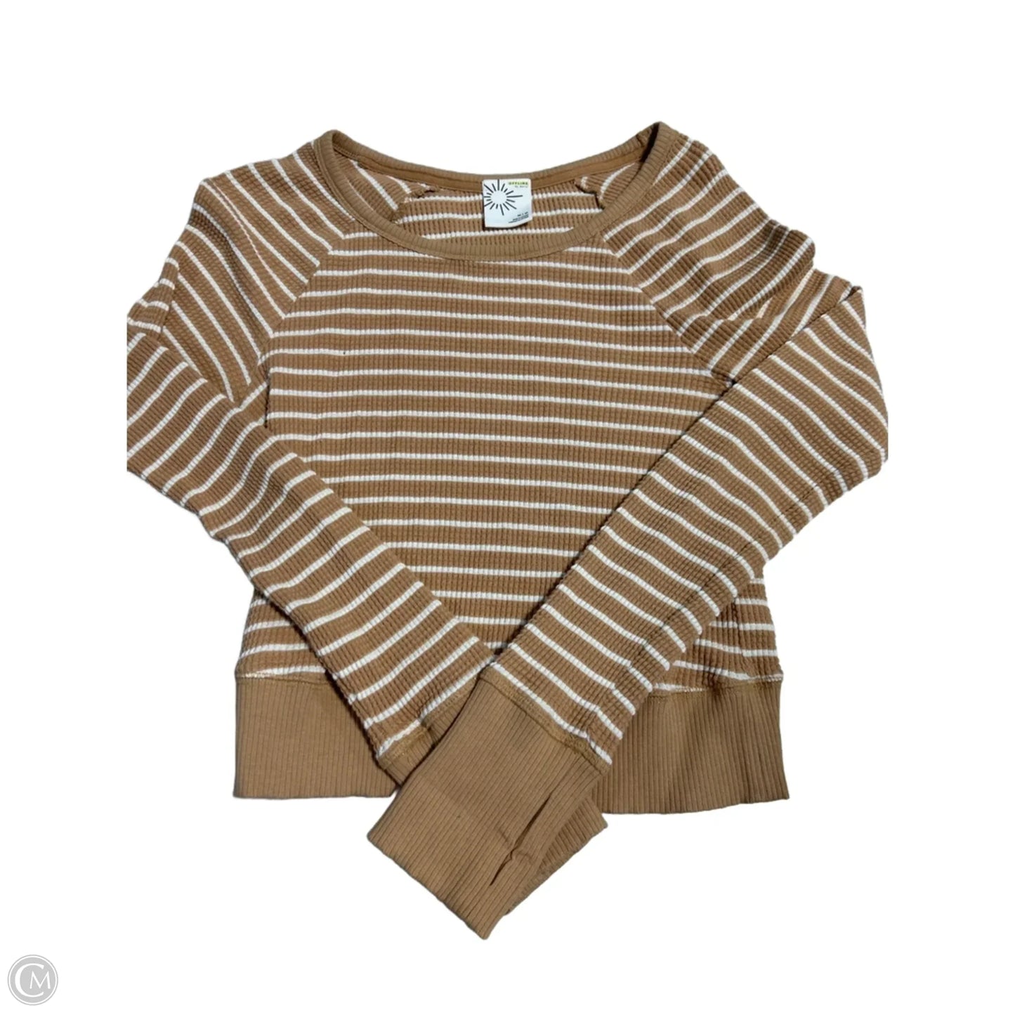 Top Long Sleeve By Offline By Aerie In Orange, Size: M