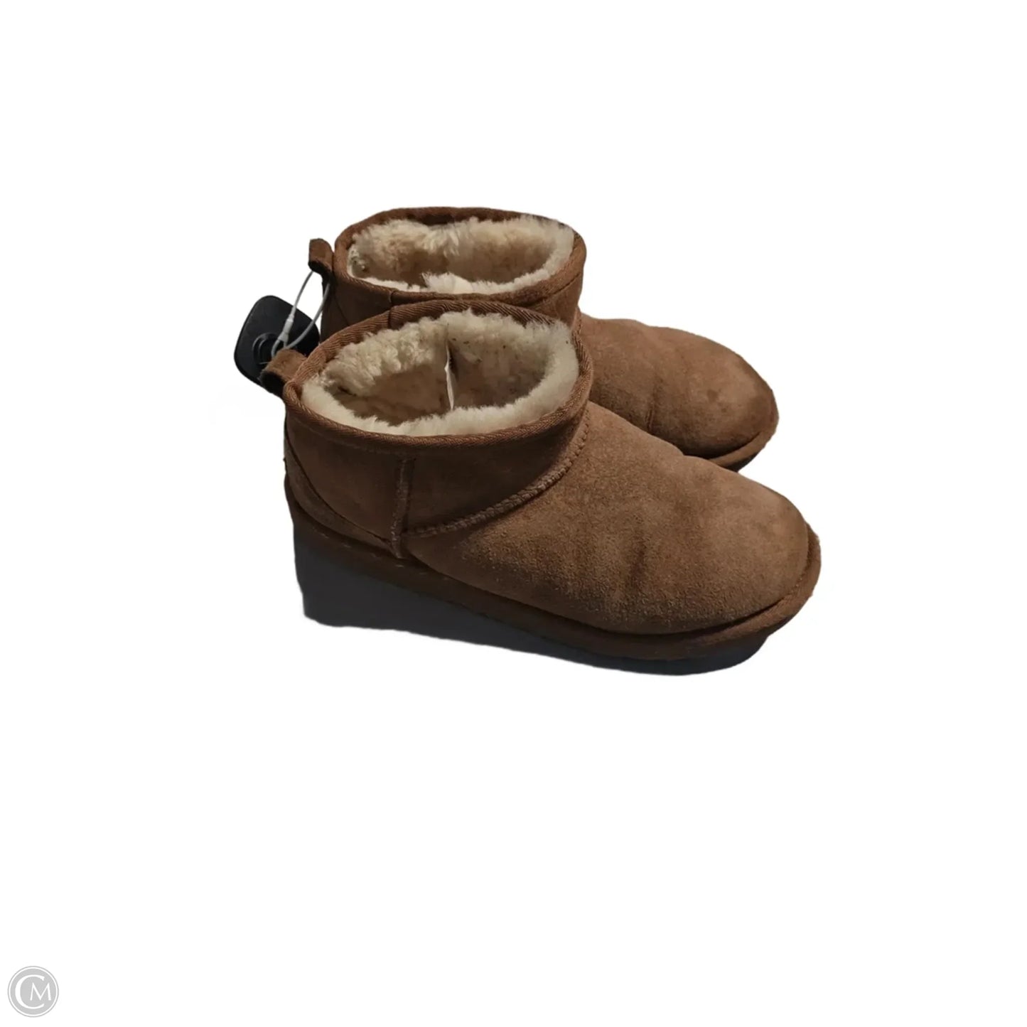 Boots Designer By Ugg In Brown, Size: 5