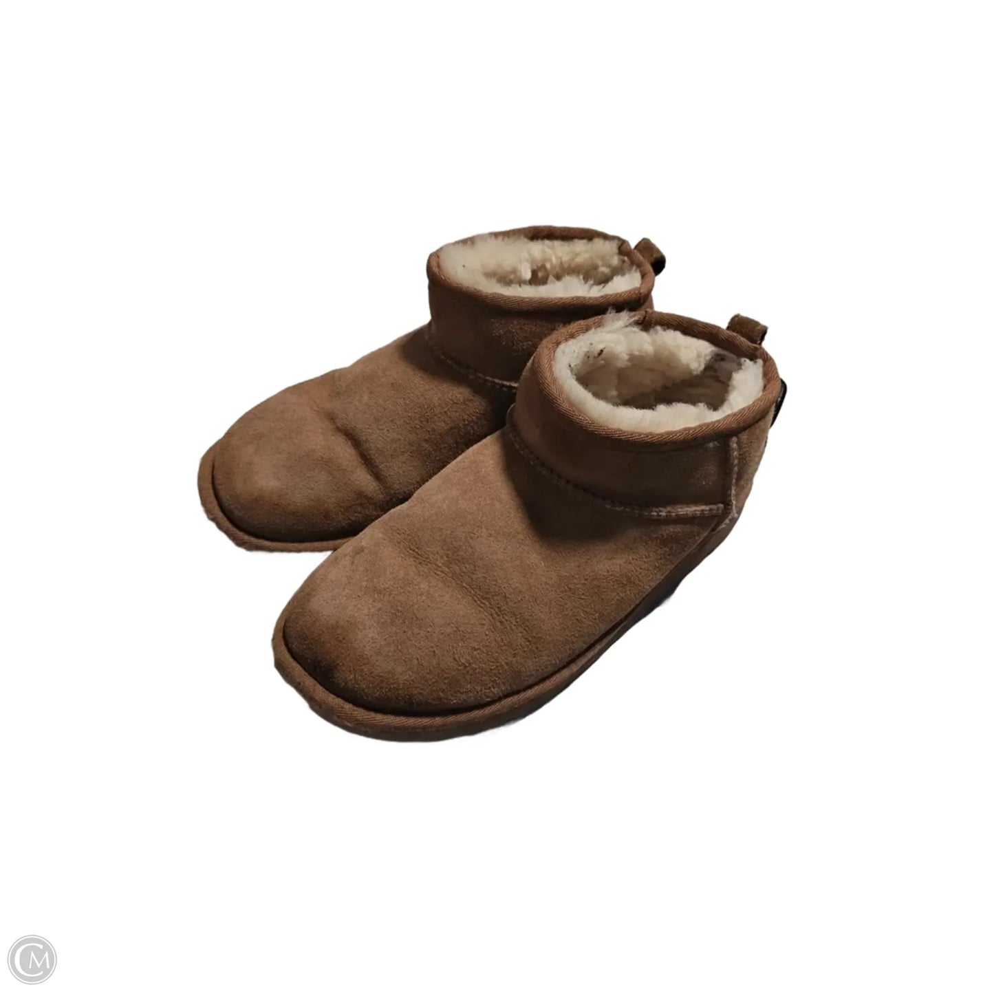 Boots Designer By Ugg In Brown, Size: 5