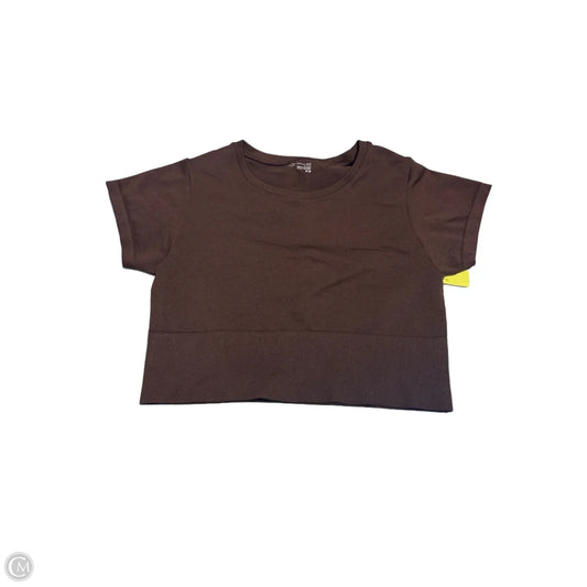 Athletic Top Short Sleeve By Offline By Aerie In Brown, Size: M