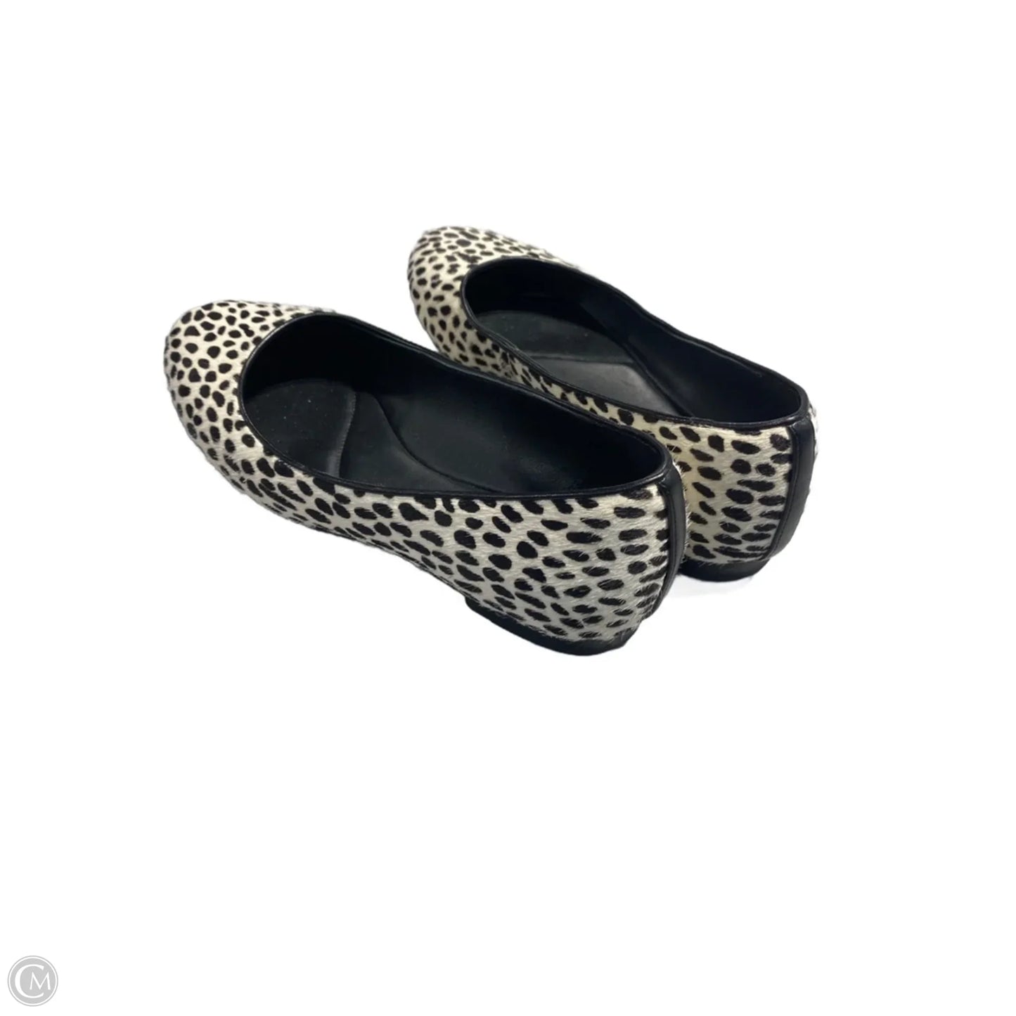 Shoes Flats By Clarks In Black & White, Size: 8