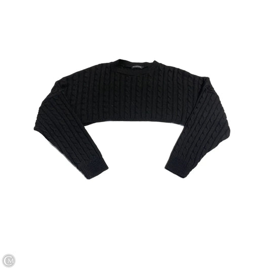 Top Long Sleeve By Pretty Little Thing In Black, Size: S