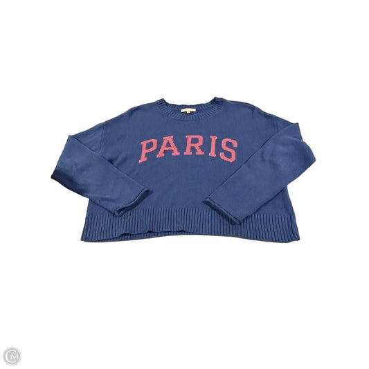 Sweater By Z Supply In Navy, Size: S