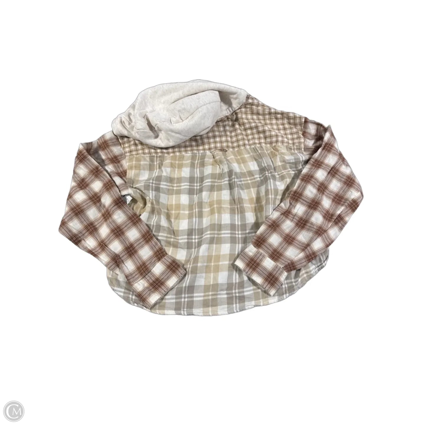 Top Long Sleeve By American Eagle In Tan, Size: M
