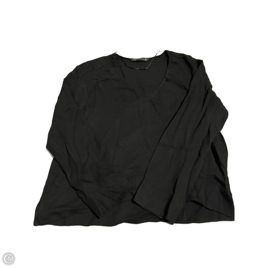 Top Long Sleeve By Zara Women In Black, Size: S