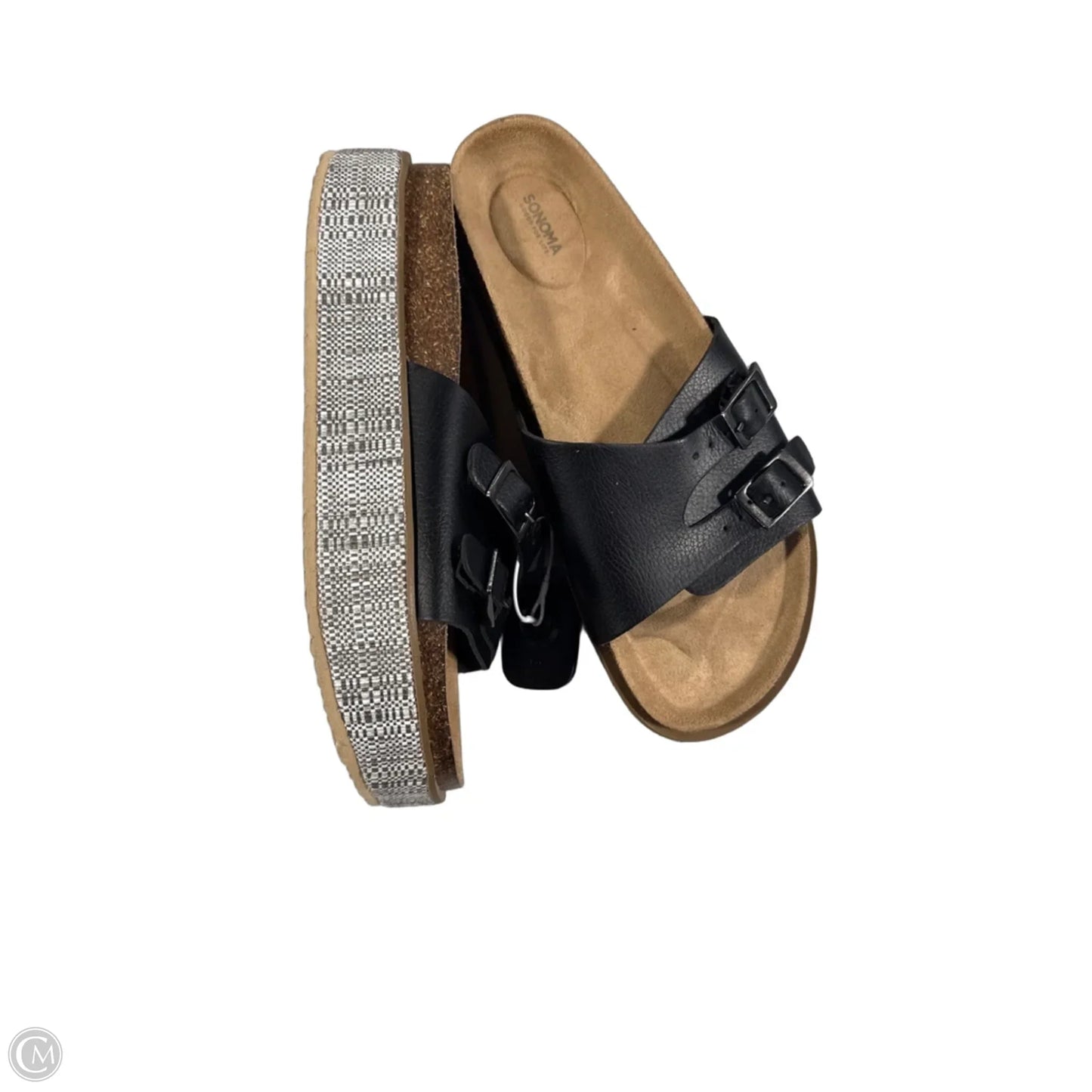 Sandals Heels Platform By Sonoma In Black, Size: 11