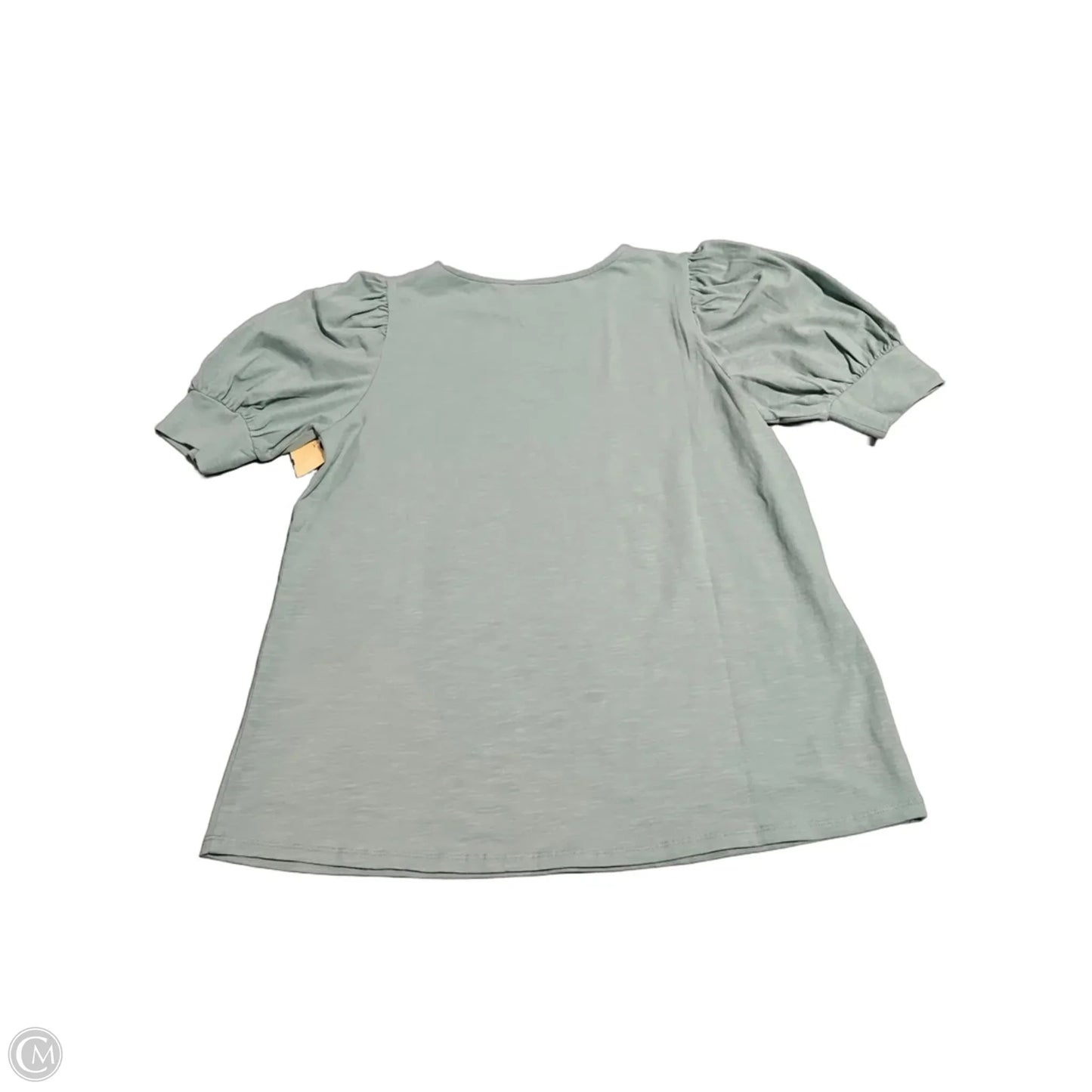 Top Short Sleeve By Doe & Rae In Green, Size: L