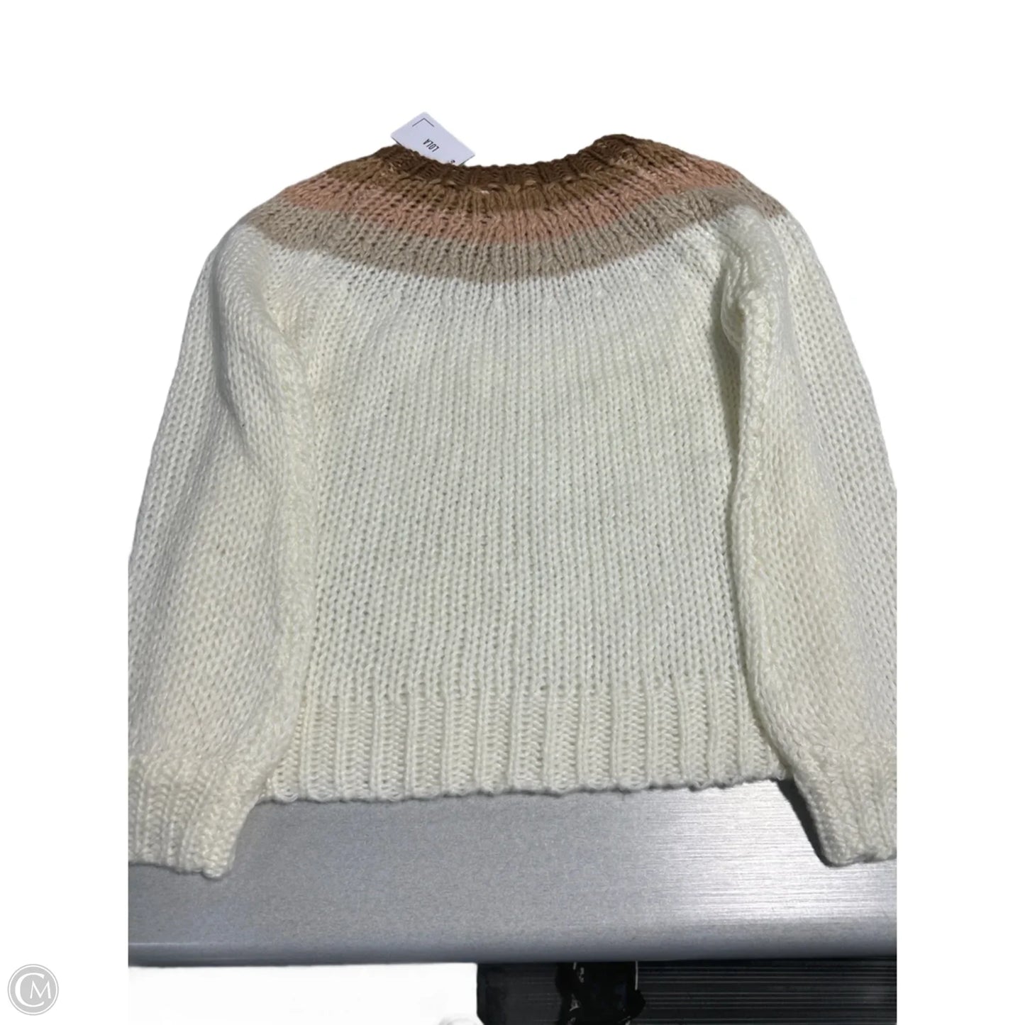 Sweater By Lola In Cream & Tan, Size: S