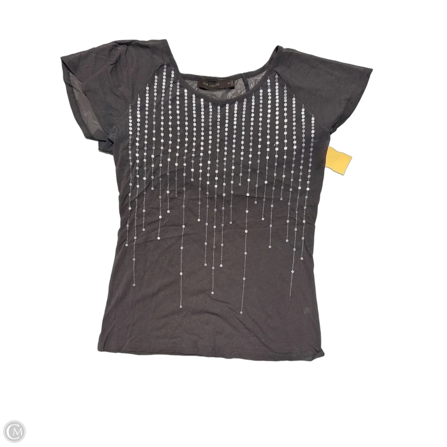 Top Short Sleeve By Cmb In Grey, Size: Xs