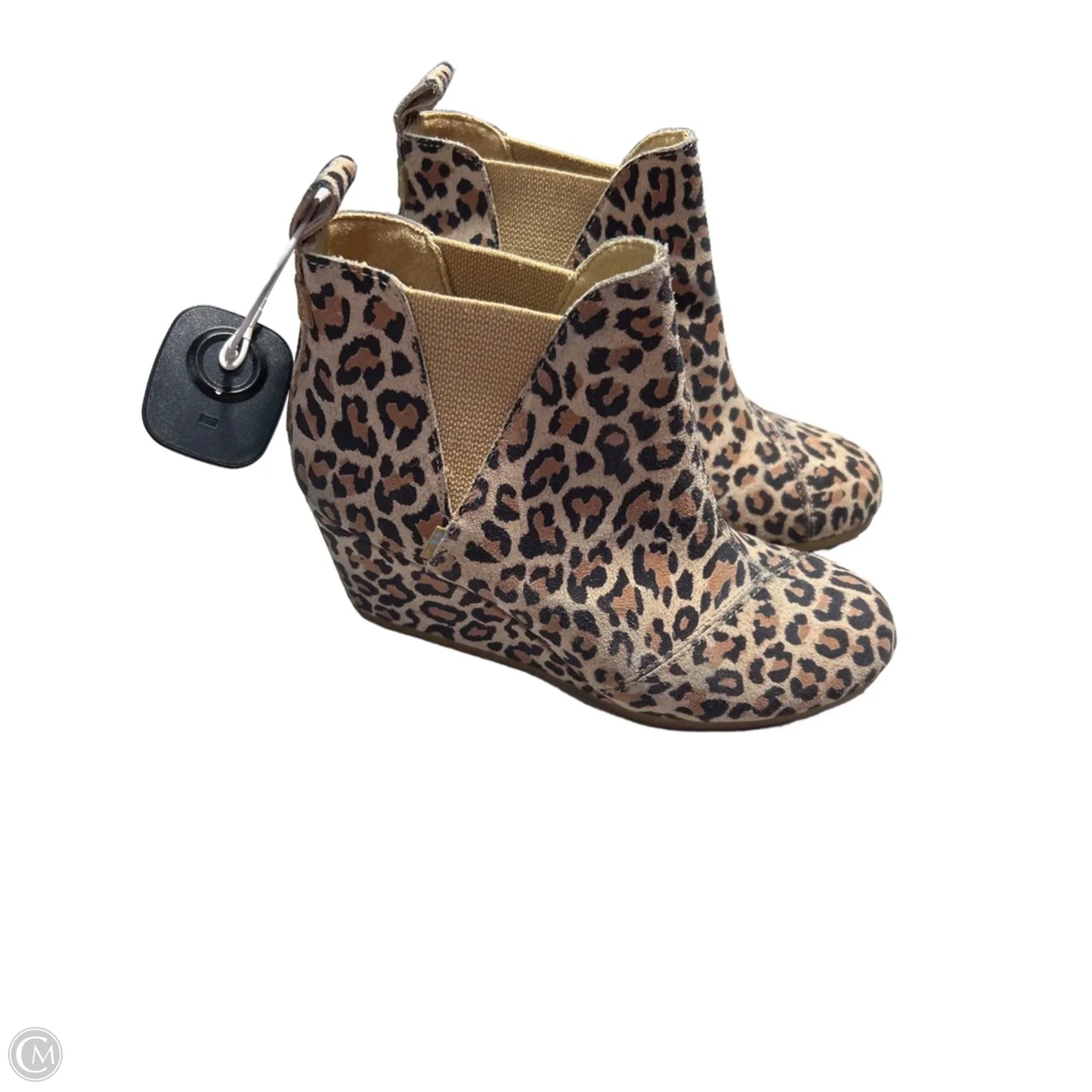Boots Ankle Heels By Toms In Animal Print, Size: 6.5