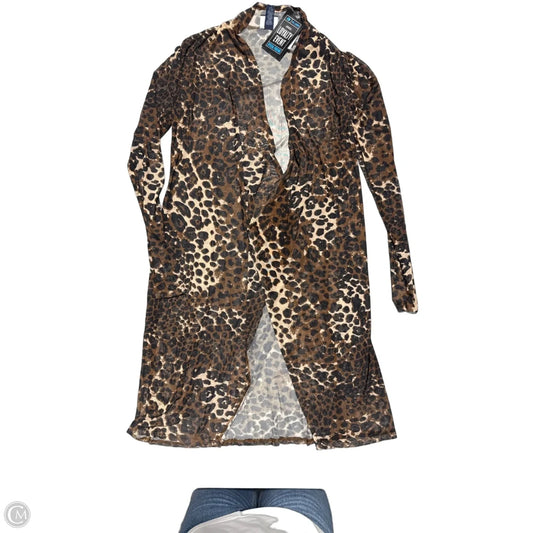 Cardigan By Daytrip In Leopard Print, Size: Xs