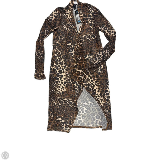 Cardigan By Daytrip In Leopard Print, Size: Xs