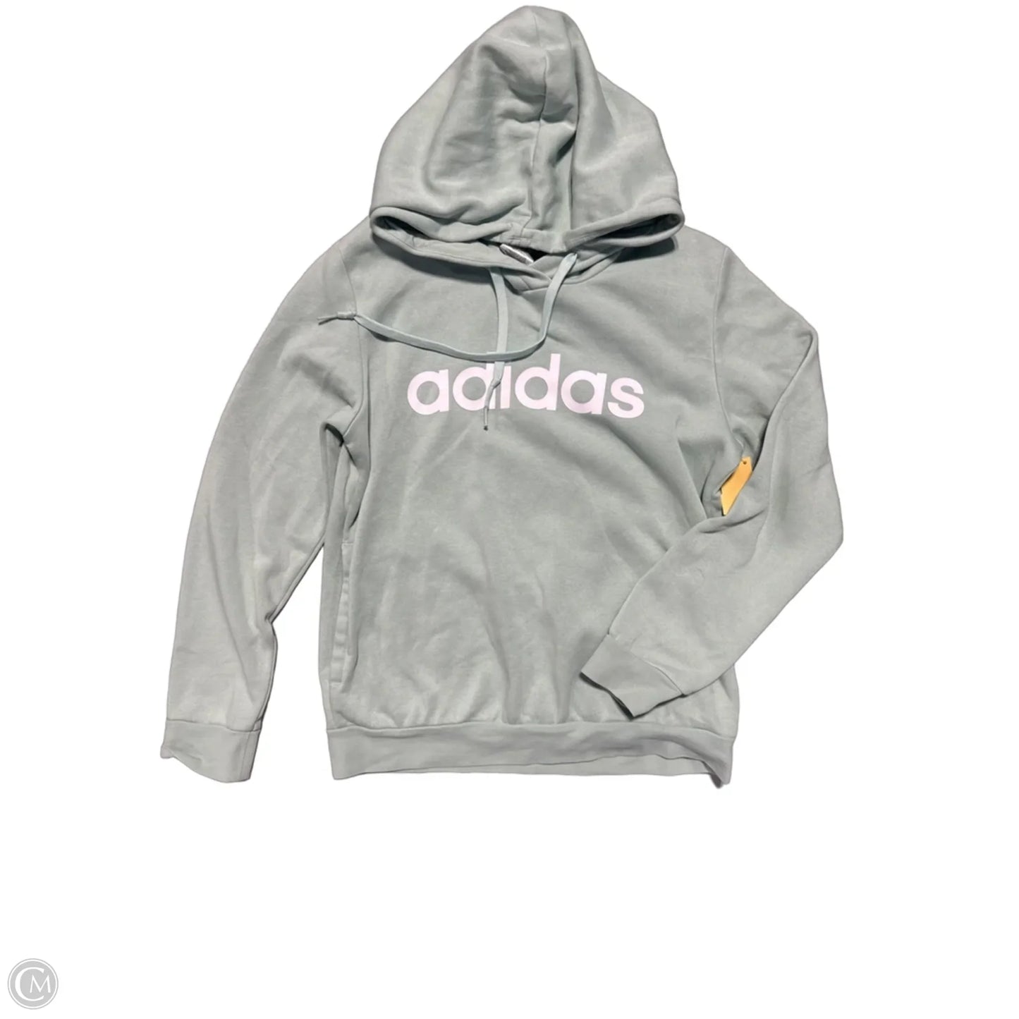 Sweatshirt Hoodie By Adidas In Teal, Size: M