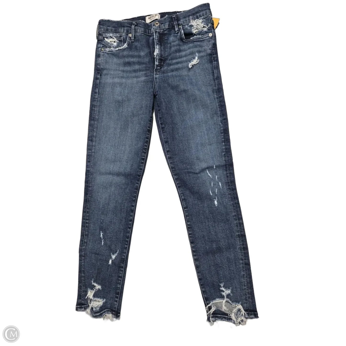 Jeans Straight By Agolde In Blue Denim, Size: 6