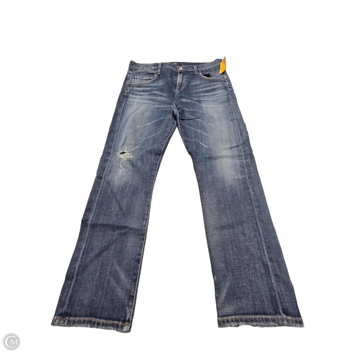 Jeans Skinny By Agolde In Blue Denim, Size: 4