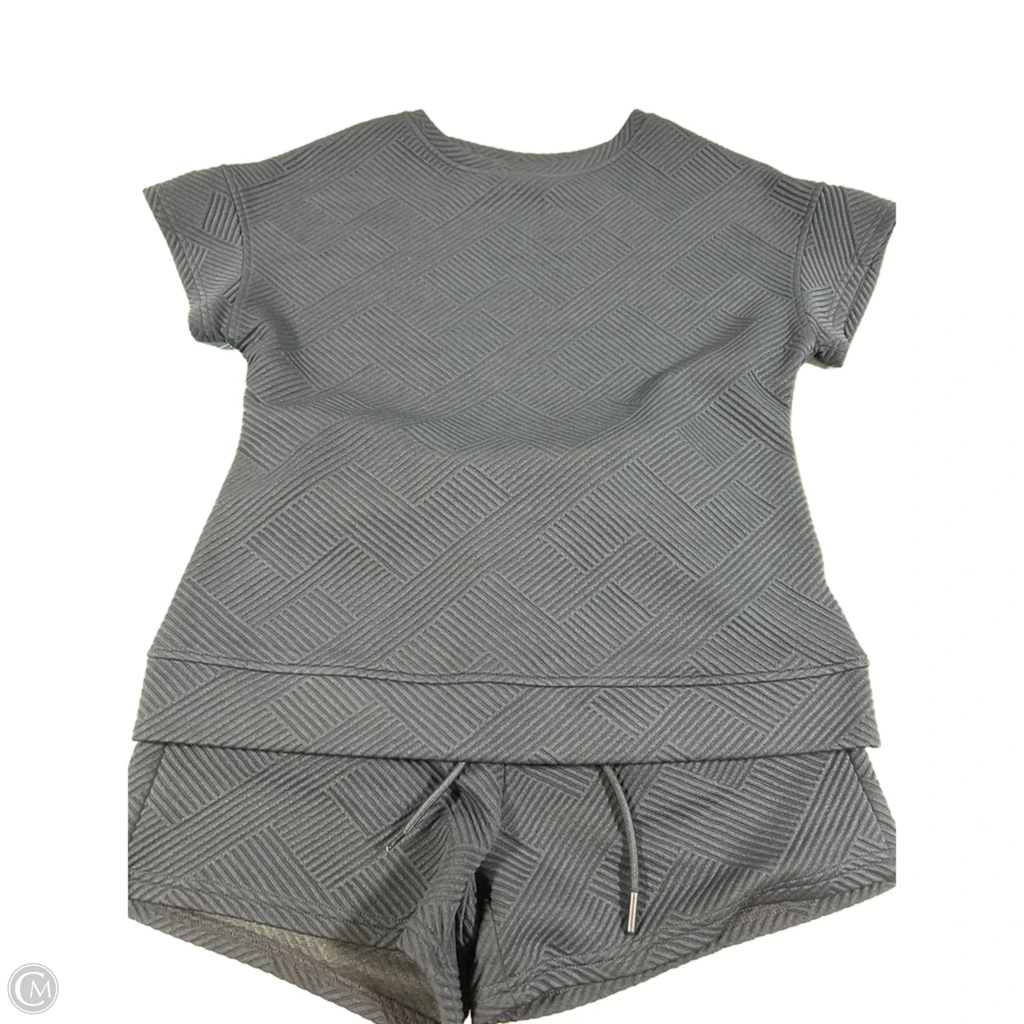 Top 2pc Short Sleeve By Cme In Navy, Size: S