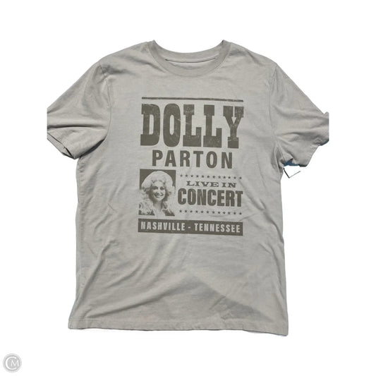 Top Short Sleeve Basic By Cme In Beige, Size: M