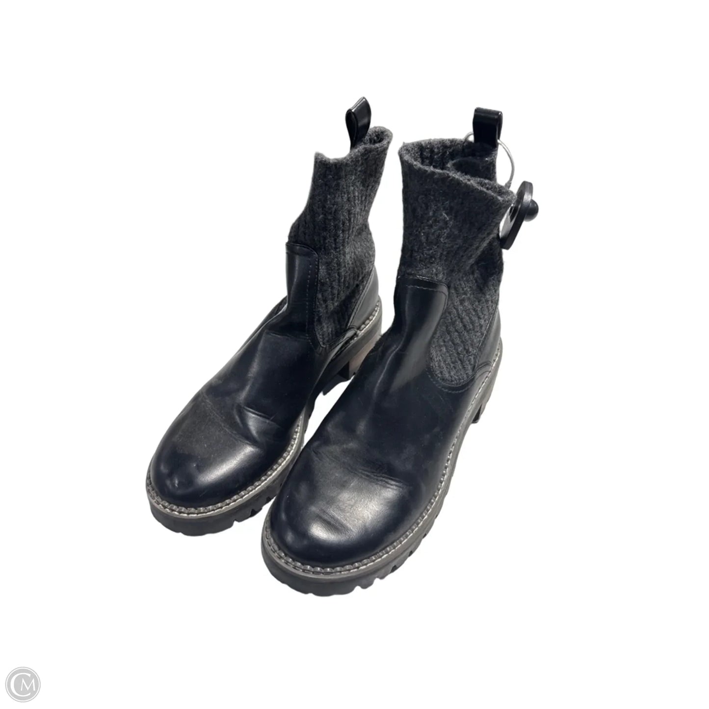 Boots Mid-calf Heels By Universal Thread In Black, Size: 9.5
