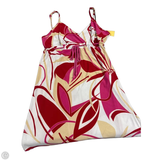 Dress Casual Short By Cme In Pink & Red, Size: L