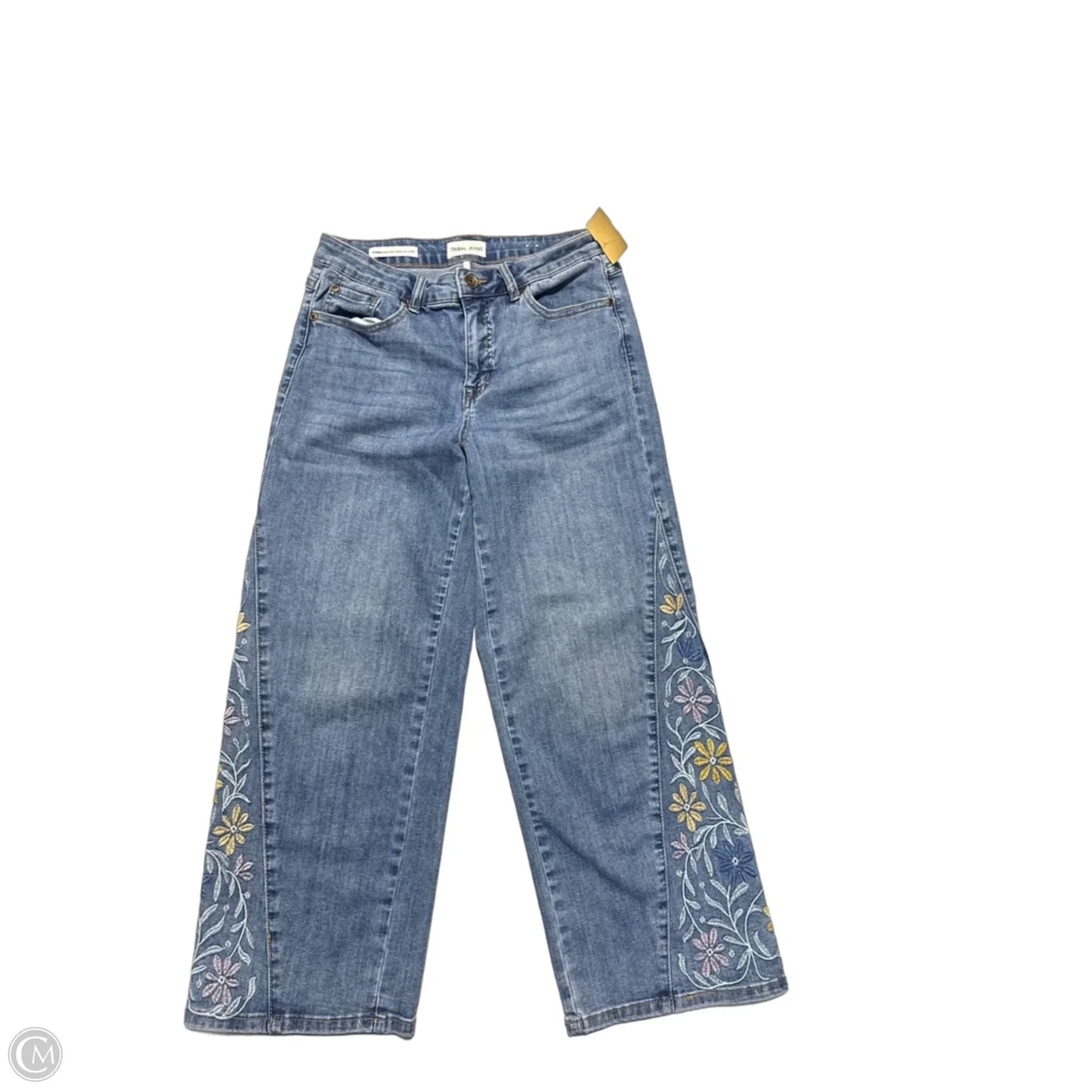 Jeans Cropped By Tribal In Blue, Size: 6