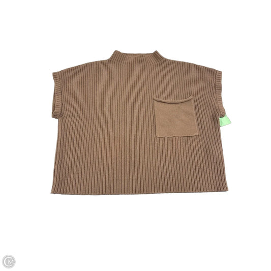 Sweater Short Sleeve By Urban Daizy In Brown, Size: M
