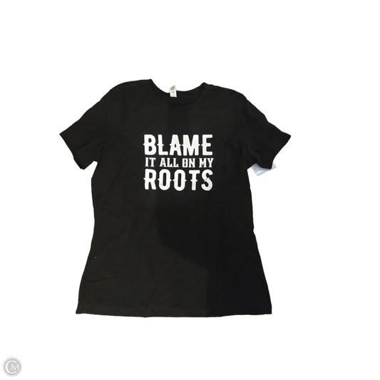 Top Short Sleeve Basic By Bella + Canvas In Black, Size: S