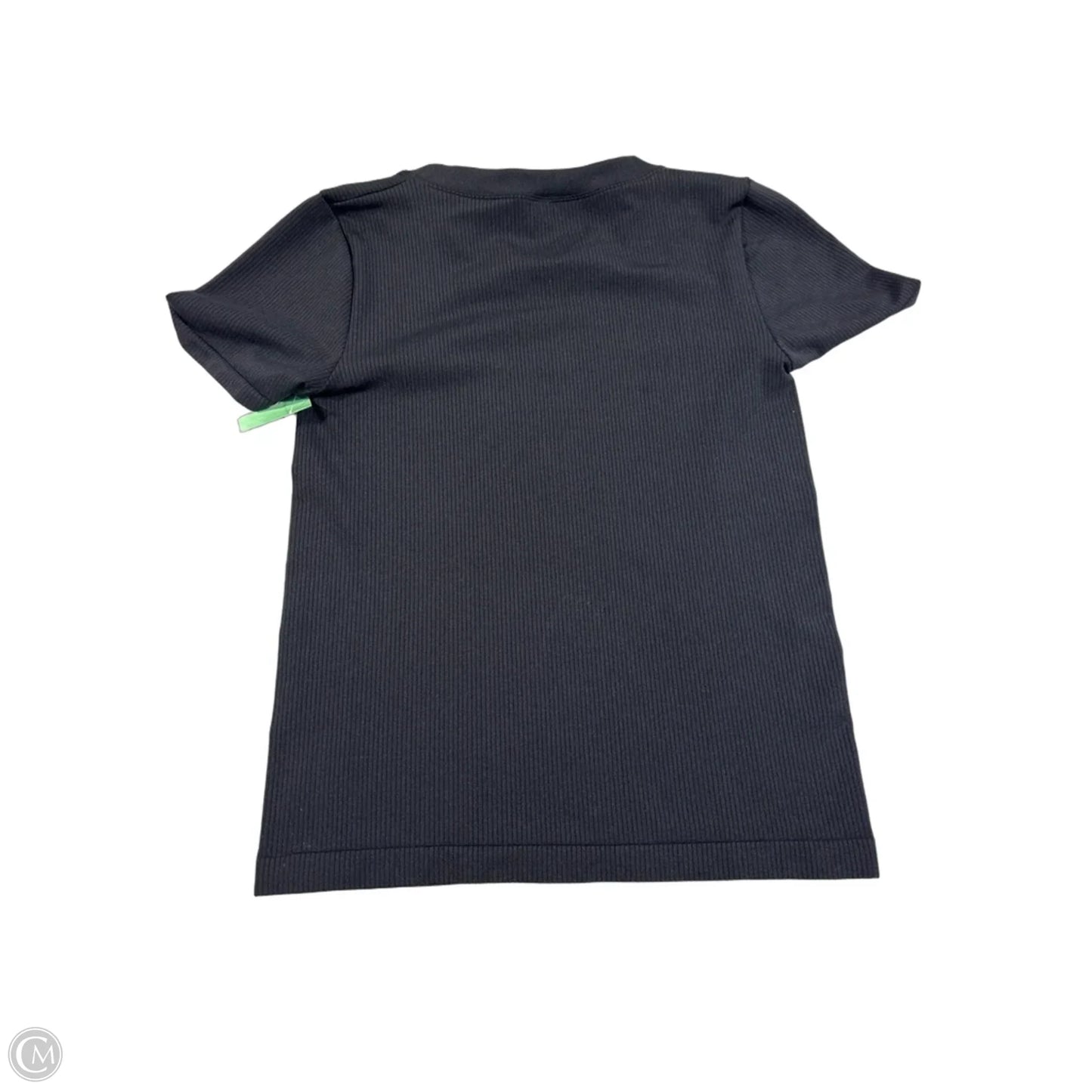 Athletic Top Short Sleeve By Athleta In Black, Size: M